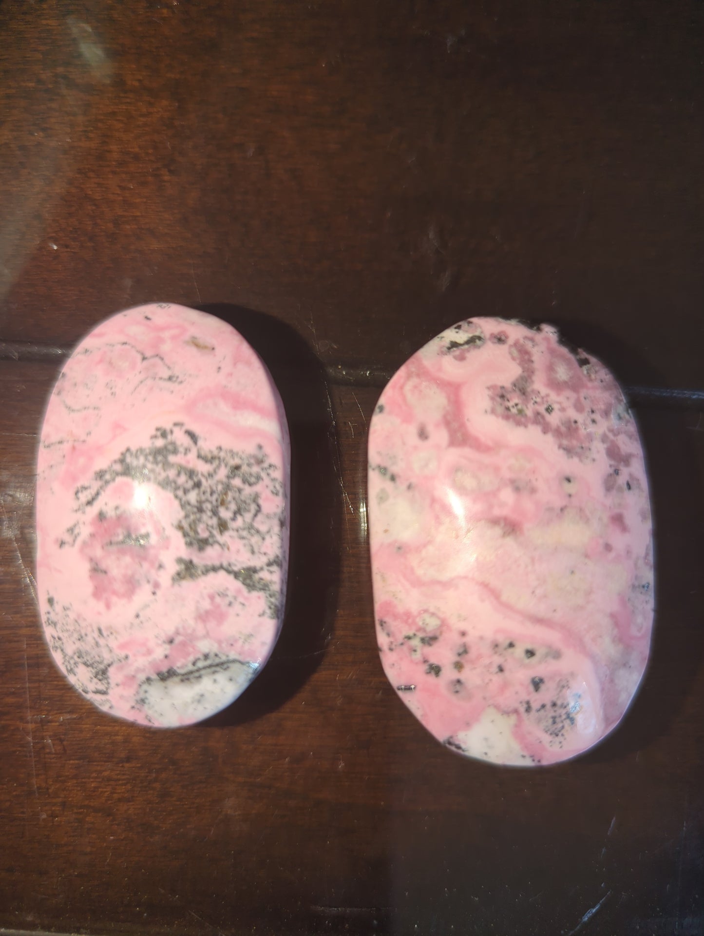 Rhodonite Palm Stone