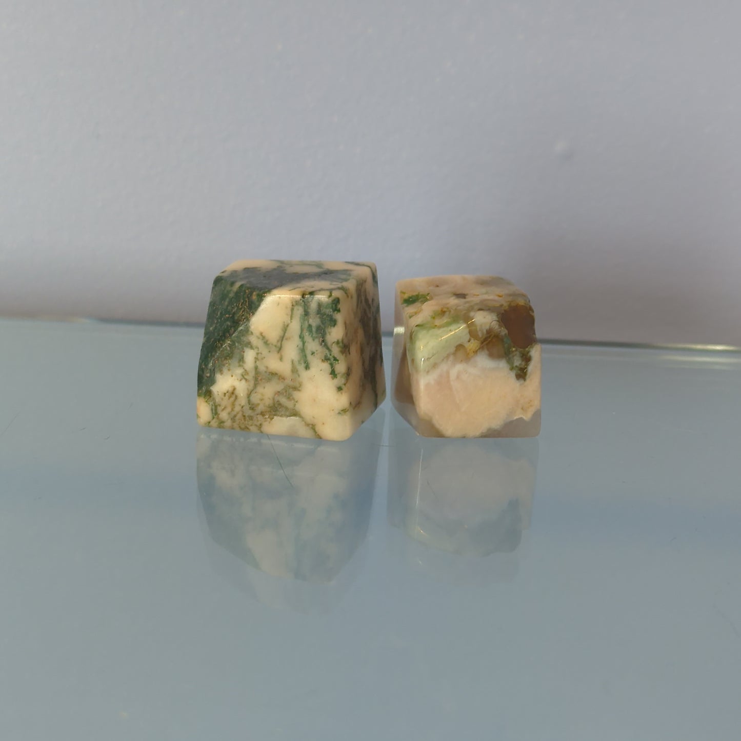 Moss Agate Cube