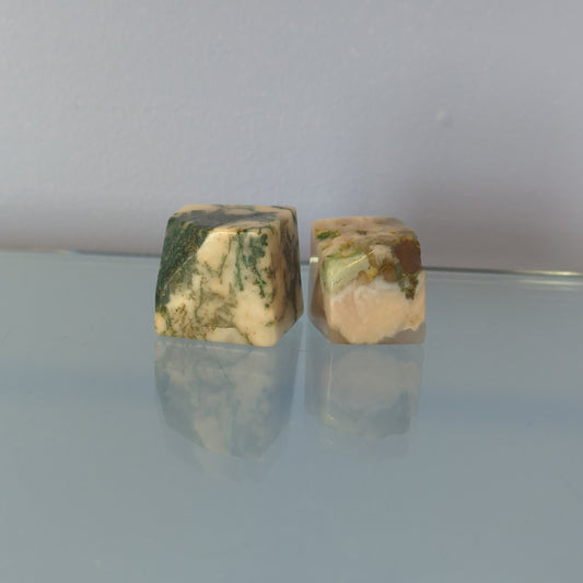 Moss Agate Cube