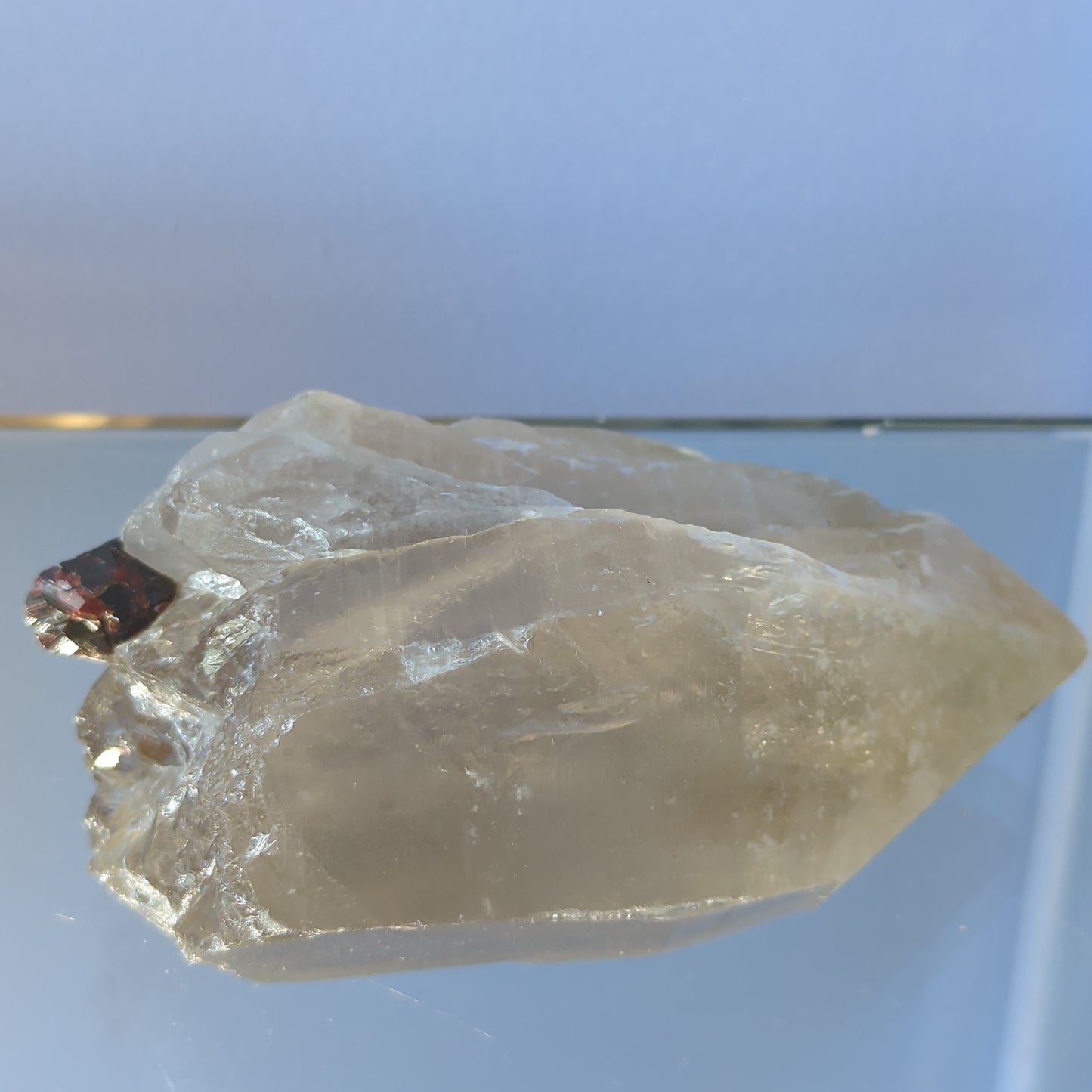 Smoky Quartz with Garnet