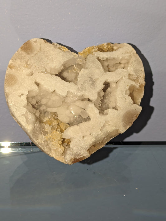 Druzy Agate Heart