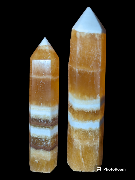 Honey Calcite Tower