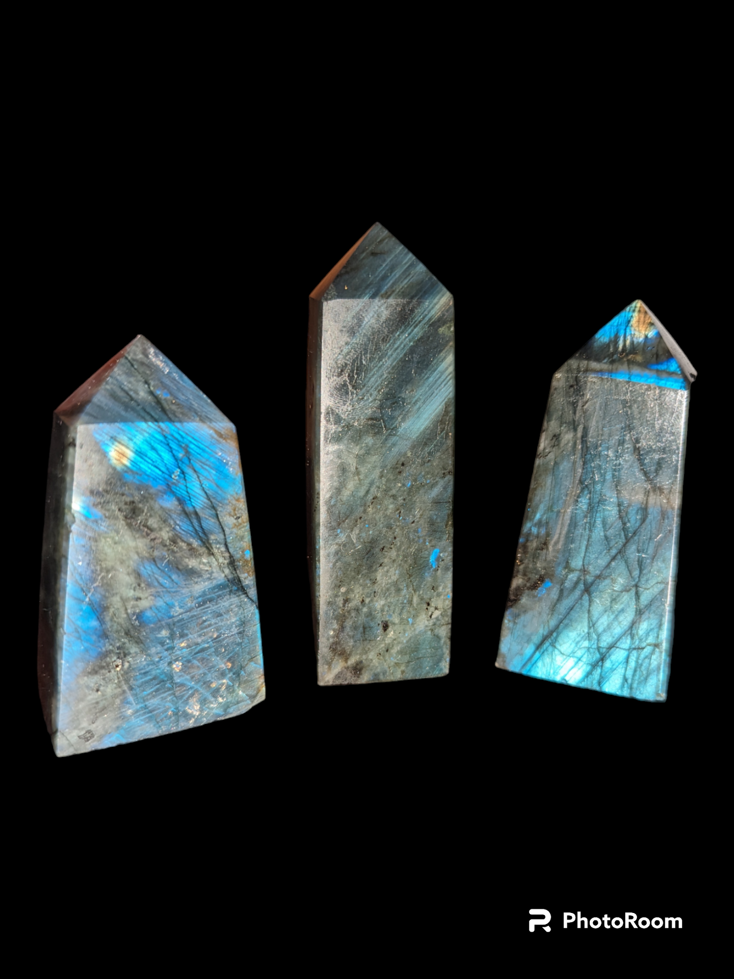 Labradorite Points (High Flash, wide base)