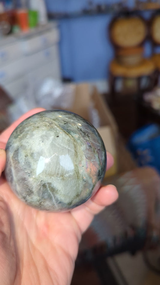 Purple Labradorite Sphere