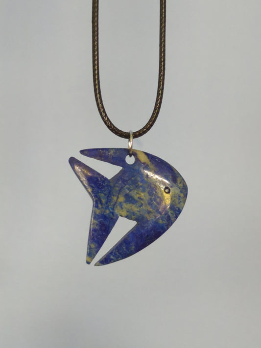 Lapis Lazuli Fish Pendant