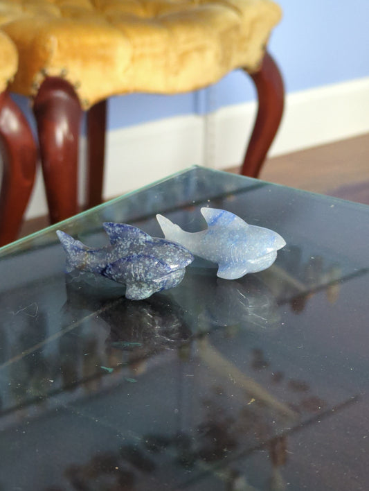 Blue Aventurine Sharks