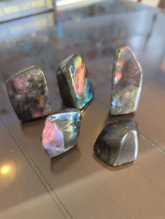 Small Spectrolite Freeform Crystal - AAA Rainbow Flash Labradorite