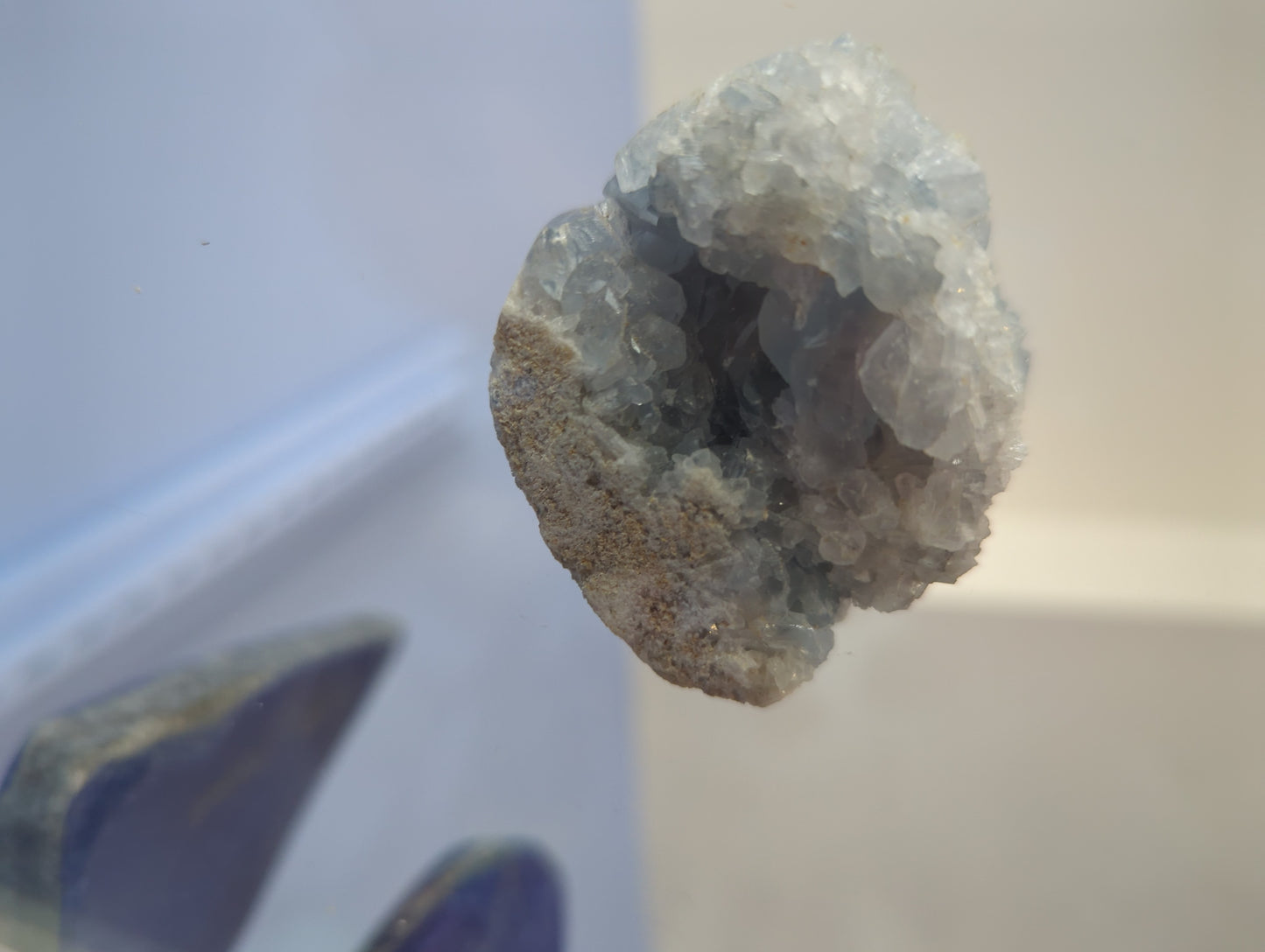 Large Celestite Cathedral Geode - High Grade Blue Celestite Cluster for Home Decor, Reiki & Spiritual Healing - Natural Madagascar Sky Blue Crystal Specimen