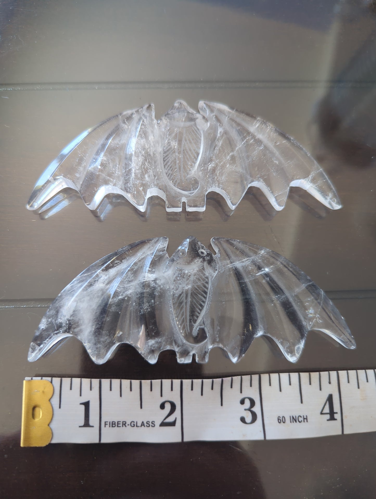 Exquisite Clear Quartz Crystal Bat – The Master Healer in Flight