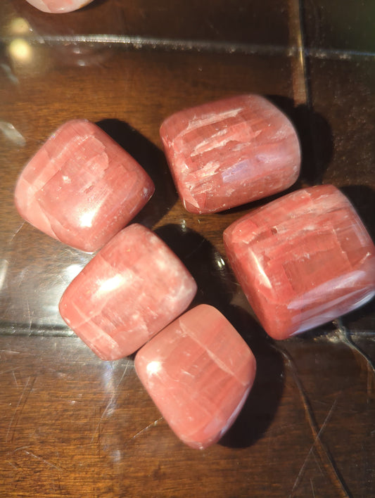 Chunky Rose Calcite Nugget | Deep Pink Natural Crystal for Emotional Grounding & Love