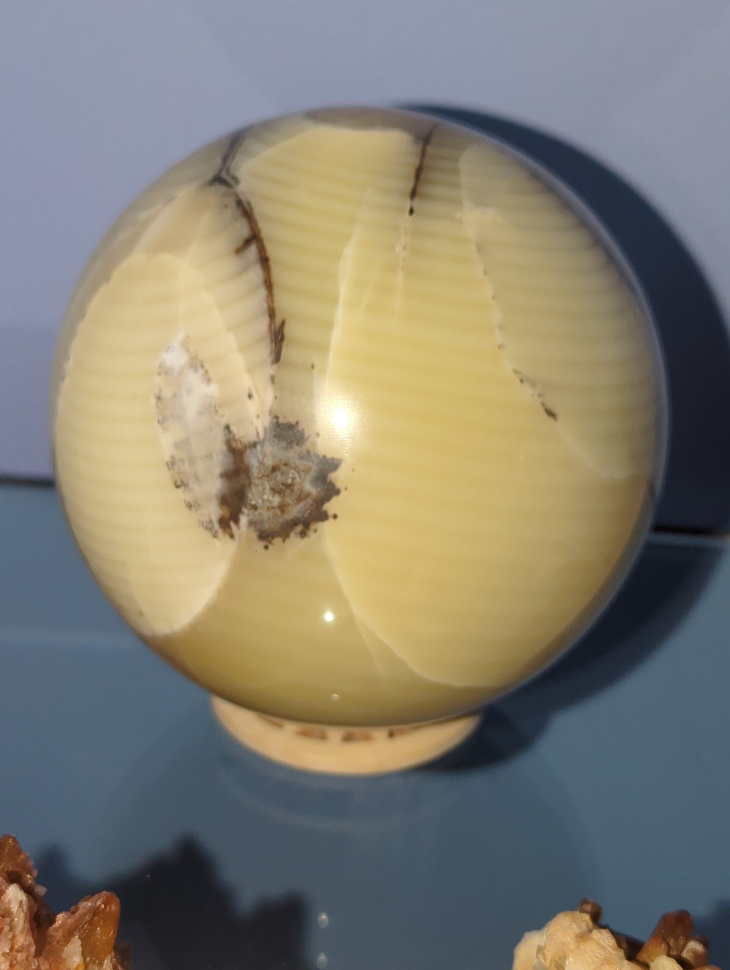 Fingerprint Calcite Sphere