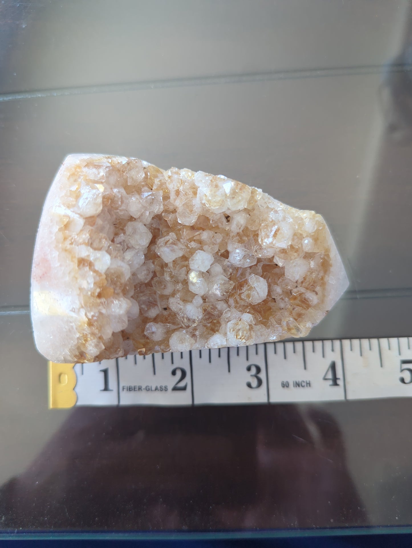 Natural Citrine Geode Point – 333g Polished & Raw Crystal