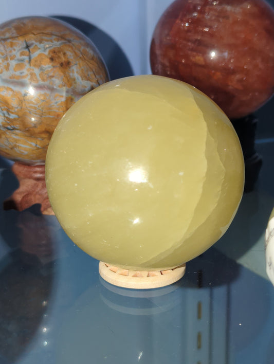 Lemon Calcite Sphere