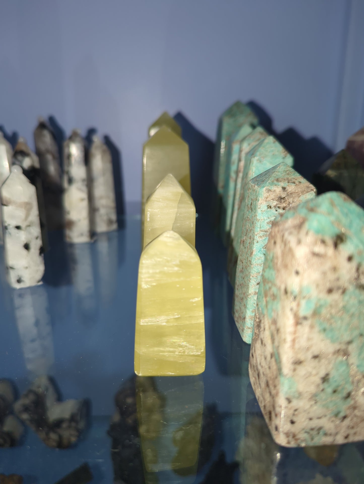 Lemon Calcite Points/Towers