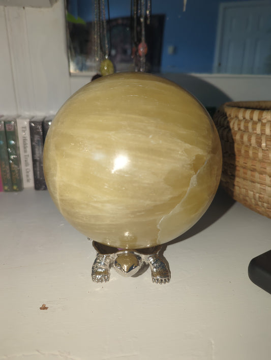 XXL Lemon Calcite Sphere