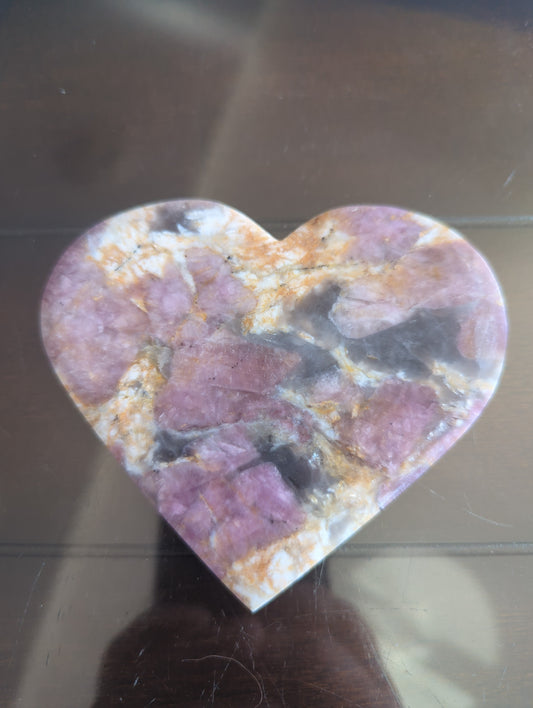Pink Tourmaline Heart (216g)